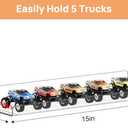 Upsimples 14 Pack Acrylic Shelves Wall Organizer and Storage, 15" Display Shelf for Figure, Toy Cars, Perfume, Kids Bookshelf for Bedroom, Nursery, Craft Room, Clear