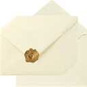 100 Pieces A7 Envelopes Colorful 5x7 Envelopes for Greeting Cards, Birthday, Weddings, Baby Shower Invitation Cards (Cream Color, 5.24 x 7.24 Inches)