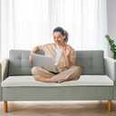 Frienda 2 Pack 2" x 20" x 20"Upholstery High Density Foam Cushion Replacement Square Cut to Size Foam Couch for Chair Couches Padding Shipping Packing DIY Cosplay Projects(White)