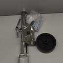 1000 lbs Trailer Jack with Wheel, Heavy Duty Swivel Boat Jack, 12" Lift, Bolt-on Tongue Trailer Jacks for RV Boat Trailers, Silver