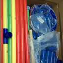 Backyard Waterpark with Splash Wheel, Dump Buckets for Kids Outdoor Water Play