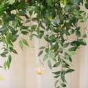 Ling's Moment Artificial Cinnamon Leaf Greenery Garland - 6 Pack, Candle Vines, Splicable 2.3ft Stems for Table Centerpieces, Lantern Rings, Backdrop Floral Arrangements & Wedding Arches