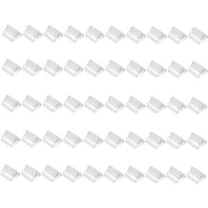 50 Pcs Clear Card Stands, Triangular Display Holders for Game Cards, Photos, Menus, Table Number Signs - Transparent Acrylic Card Holders for Board Games & Decor
