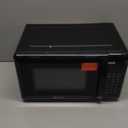 Emerson MW7302B Compact Countertop Microwave Oven with Touch Control, LED Display, 700W, 10 Power Levels, 6 Auto Menus, Glass Turntable and Child Safe Lock, 0.7 Cu., Ft. Black