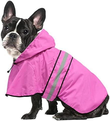 Amazon.com : Ezierfy Reflective Puppy Raincoat - Waterproof Adjustable Pet Hooded Slicker Poncho Raincoats Jacket, Lightweight Dog Rain Coat(Pink, Small) : Pet Supplies