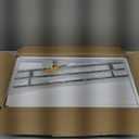 WOPITUES Floating Shelves with Black Metal Guardrail, Shelves for Wall Decor Set of 3, Wall Shelves for Bedroom, Bathroom, Kitchen, Living Room, Plants, Picture Frames, Art- Black (15.7 inch)