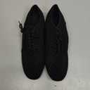 SWDZM Men&Women Ballroom Dance Shoes Closed Toe Latin Salsa Practice Dancer Modern Performance Dancing Shoes (8.5, Black)