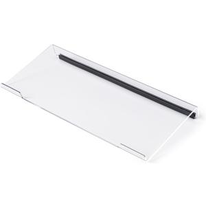 BOOMIBOO Clear Acrylic Tilted Computer Keyboard Holder for Ergonomic Typing, Keyboard Stand with Silicone Anti-Slip Strip, 11.8 x 5.1 Inch Keyboard Tray for 78 Keys Keyboard