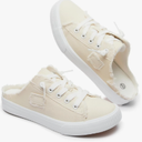 BENPAO Women's Slip on Sneakers Canvas Slip ons Shoes Fashion Comfortable Mules Womens Non Slip Loafers Casual Backless Shoes 7.5