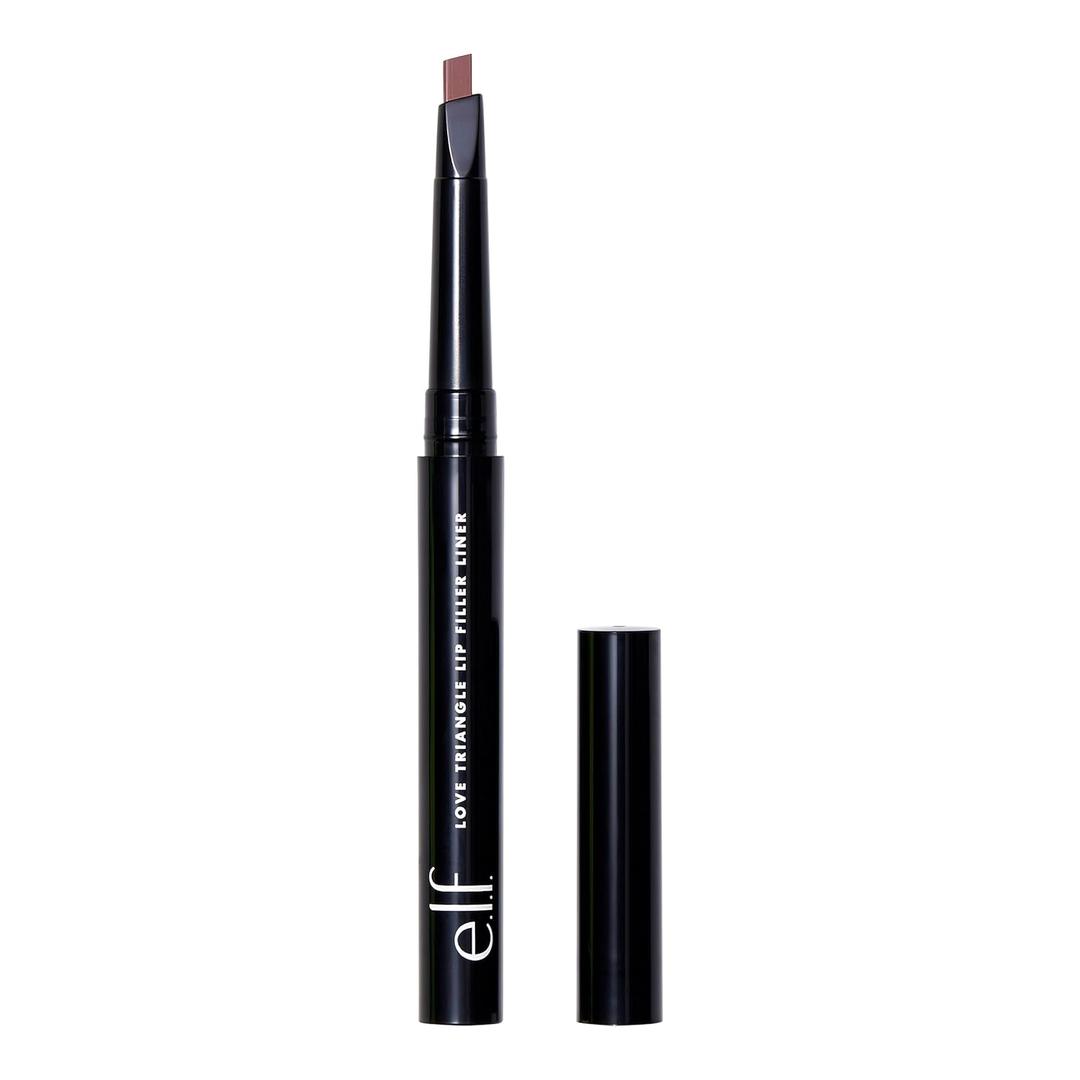 e.l.f. Love Triangle Lip Filler Liner, 2-in-1 Lipliner Pencil For Sculpting & Filling, Long-Lasting Intense Color, Vegan & Cruelty-Free, Mauve (1 Count (Pack of 1))