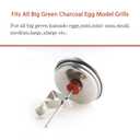 KAMaster Grill Temperature Compatible with Big Green Egg 150-900F Waterproof 3 1/4" Large Face Stainless Steel Cooking Thermometer for Barbecue Charcoal Grill Thermometer Replacement Accessories Tool