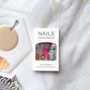 4 x Independent Day Press on Nails 4th of July Fake Nails Short Square False Nails Fireworks American Flag Glitter Designs Patriotic Acrylic Nails Cute Stick on Nails for Women Manicure Decoration, Mix
