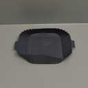 Air Fryer Silicone Liners - Square Shape Air Fryer Baskets 7.7 inches wide - Fit for all 4 to 7 qt size Air Fryers - Lightweight Heat Resistant and Easy to Clean Reusable Pots Inserts (Dark Grey, 1)