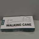 Elegant Walking Cane for Women, Foldable & Adjustable Cane for Seniors with Self-Standing Tip | Lightweight Mobility Aid for Stability & Balance Support (Blue&Red Floral Printed)