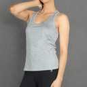 icyzone Women's Racerback Workout Athletic Running Tank Tops (Pack of 3) (XXXL)