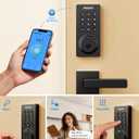 Philips WiFi Smart Door Lock with Handle, Built-in WiFi App Remote Control, Keyless Entry Door Locks for Front Door, Smart Deadbolt Auto Lock, Support Alexa & Google, IP54 Waterproof, Matte Black