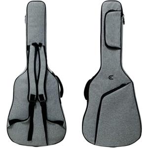 36 Inch Acoustic Guitar Bag Guitar Case Soft Guitar Gig Bag Adjustable Straps Grey