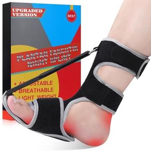SNUSIM Plantar Fasciitis Night Splint - Upgraded Plantar Fasciitis Relief Braces For Women Men Day Night - Ankle Brace Arch Support Achilles Tendonitis Relief Foot Drop Heel Pain Relief - Breathable
