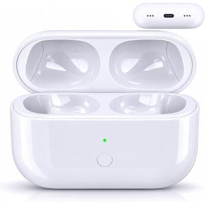 Replacement Charging Case for AirPods Pro, Wireless Charging, Fast Pairing, 660mAh Battery, Lightning Charging Port (Earbuds Not Included) (Type-c Port Size)
