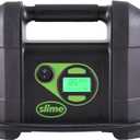 Slime 40047 Tire Inflator, Portable Car Air Compressor, Rugged, Inflate Right automatic shut off, with Digital 99 psi Display, Long Hose and LED Light, 12V, 4 min inflation