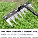 Gardening Hand Weeder Puller Tool, Manual Weeder with Detachable Blade Weeder Puller Tool,High-Carbon Steel Weed Removal Tool for Farm Lawn Garden, 5/6/7/8 Teeth Sizes (8 Teeth)