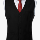 JEMITOP Men's Classic Slim Fit Dress Vest Formal Wedding Prom Tuxedo Suit Vest with Pocket XL