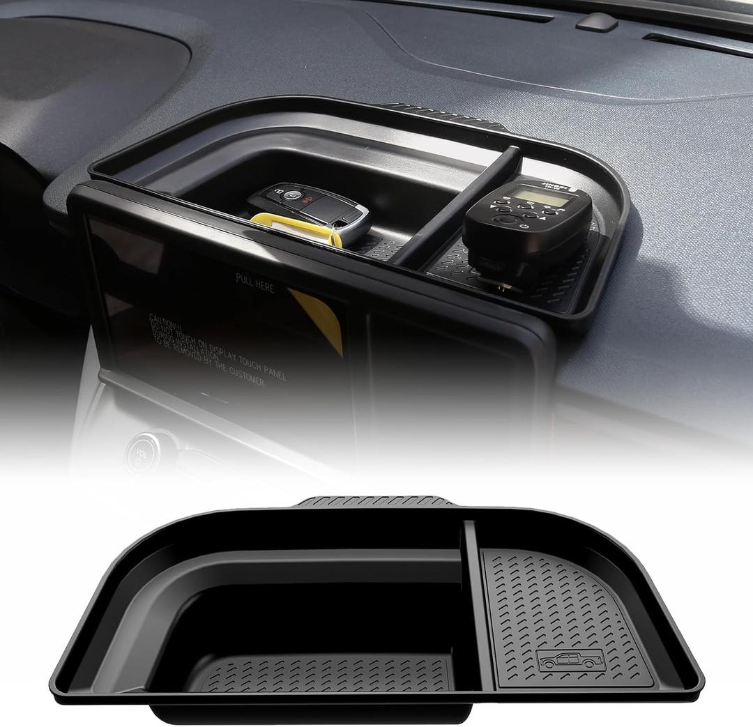 Mabett Dashboard Storage Organizer for Ford Maverick Accessories 2022 2023 2024 (Not fit 2025 2026), Non-Slip Dash Panel Insert Tray fit Maverick Behind Screen