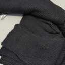 Mafulus Women's Oversized Crewneck Sweater Batwing Puff Long Sleeve Cable Slouchy Pullover Jumper Tops (X-Large, 1-black)