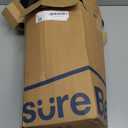 Bedsure GentleSoft Sherpa Fleece Blanket Queen Size for Bed, Non-Heated, Thick and Warm Throw for Women and Men, Soft Fuzzy Plush Heavy Queen Blanket for Winter, Black, 90x90 Inches