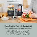 Babymoov Duo Meal Station Grey: Multi-Speed Baby Food Maker Steamer and Puree Blender, Baby Food Processor that warms & defrosts (Nutritionist Approved)