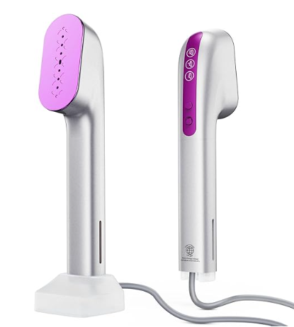 Handheld Steamer for Clothes Portable, 300ml Big Capacity, 1200W Strong Power, 100-250V Dual Voltage for International Travel, One-Step Steam Press for Wrinkle-Free