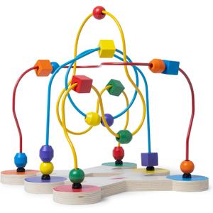 Melissa & Doug Classic Bead Maze - Wooden Educational Toy Wooden Bead Maze Toy for Toddlers Ages 3+