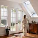 Tensioned Top Down Bottom Up Cellular Shades for Indoor Windows & Door & Roof WindowPrivacy Top Down Bottom Up Cellular Shades for Indoor WindowsInsulated Skylight BlindsDenoised Skylight Blinds, 27"W x 48"H