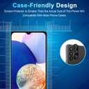 8 x Screen Protector Compatible with Galaxy A14 5G, [3+3 Pack] Camera Lens Protectors, Fingerprint Unlock Support, HD Tempered Glass, Touch Sensitive, Anti Scratch (for Galaxy A14-6.6 Inch)