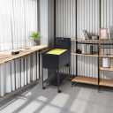 Lorell Standard Lock Mobile File Black 28.35" x 16.54" x 6.50"