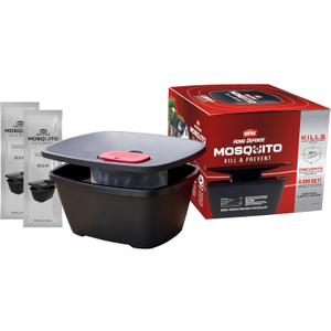 Ortho Home Defense Mosquito Kill and Prevent - Controls Mosquitoes and Larvae, Silent, Easy-to-Use, Mosquito Killer Protects up to 4,300 sq. ft., 1 Station & 2 Bands for 2 Months Protection