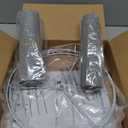 Lampshades Set of 2, 13" Top x 13" Bottom x 10" High Drum Lampshade,Traditional Lamp Shade, Assembly Required, Medium-sized Lampshades for Table Lamp, Floor Lamp, Bedside Lamp,Gray