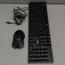 RedThunder K10 Wireless Gaming Keyboard and Mouse Combo, LED Backlit Rechargeable 3800mAh Battery, Mechanical Feel Anti-ghosting Keyboard + 7D 3200DPI Mice for PC Gamer (Black)