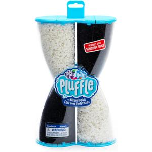 Educational Insights Pluffle Black & White 2-Pack - Sensory Bin Foam Set, No Mess Alternative to Sand Toys & Slime for Toddlers, Fun Sensory Table Filler for Home or Classroom, Gift for Kids Ages 3+ (Medium)