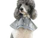 Dog Tuxedo Wedding Suit Shirt with Bow Tie, Formal Outfit Tux Attire for Puppy Small Medium Dogs Cats Costume (BW Suit, Small)