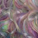 PATTNIUM Multicolor Wig for Kids Rainbow Child Wig with Bangs Wavy Colorful Wigs for Girls Shoulder Length Heat Resistant Synthetic Wigs