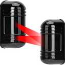 Dual Laser Detector Alarm Beam Sensor Indoor 300m Outdoor 60m Infrared Detector 6.7"x3.1"