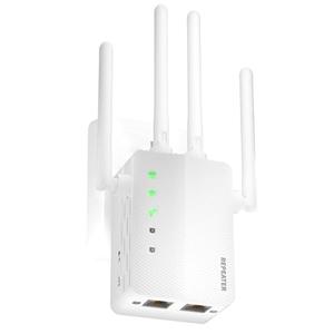 Dual Band  WiFi 5 Extender Signal Booster - 10X Faster WiFi 5 WiFi Booster for Home, 15000 Sq.Ft Long Range Coverage, Dual Band Gigabit Ethernet Port, 1-Tap Setup, Supports 80+ Devices, Works with All Routers