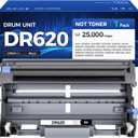 DR620 Drum Unit 1 Pack (Not Toner) Replacement for Brother DR-520 DR-620 Imaging Drum Kit Compatible with HL-5340D 5370DW 5370DWT 5380DN DCP-8060 8080DN 8085DN MFC-8480DN 8680DN 8690DW 8890DW Printer