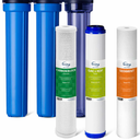 iSpring Heavy Metals Whole House Water Filter System, Reduces Lead, Chloramine, PFAS, Chlorine, Sediments, 3-Stage Whole House Water Filtration System, 3/4" Inlet/Outlet, Model: WCB32C-KS