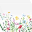 100 Pack Floral Paper Placemats for Dining Table Setting, Watercolor Flower Disposable Placement Mats Spring Summer Table Mats for Bridal Shower Wedding Party Supplies, 10 x 14 Inch (Bright)