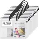 JMIATRY 10PCS Plastic Art Portfolio Bag 18 x 24 Inch Art Portfolios Folder Case Arts Poster Storage Bag Container for Poster, Scrapbook, Keepsake and Bulletin Board Storage