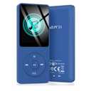 AGPTEK A02S 16GB MP3 Player, 70 Hours Playback Lossless Sound Music Player, Supports up to 128GB, Dark Blue