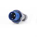 63A 3Pin Male Plug,(Compatible with 60amp),Industrial Waterproof Connector,Quick-Assembly Screw-Terminatio ,IP67 Aviation Receptacle for High-Power Equipment,IEC60309 220V-250V 2P+E 6H