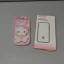 Cute Cartoon Case Designed for iPhone 16 Pro 6.3 inch, 3D Bow Funny Cartoon Cat Case with Makeup Mirror for Girls Women Soft Silicone Clear Shockproof Phone Cover for iPhone 16 Pro, Pink